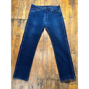 Levi's Jeans Men's Size 38x34 Blue Denim Flat Front Straight Leg Workwear Fit